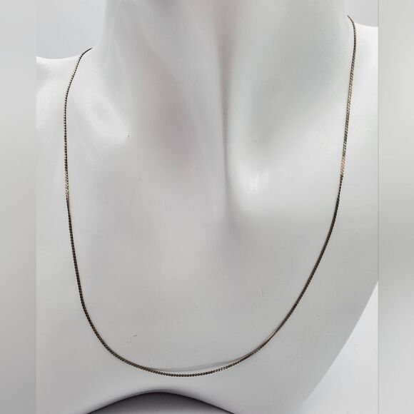 Italy 925 Italian solid silver chain necklace N1713 Fine Jewelry Luxury - Picture 1 of 7
